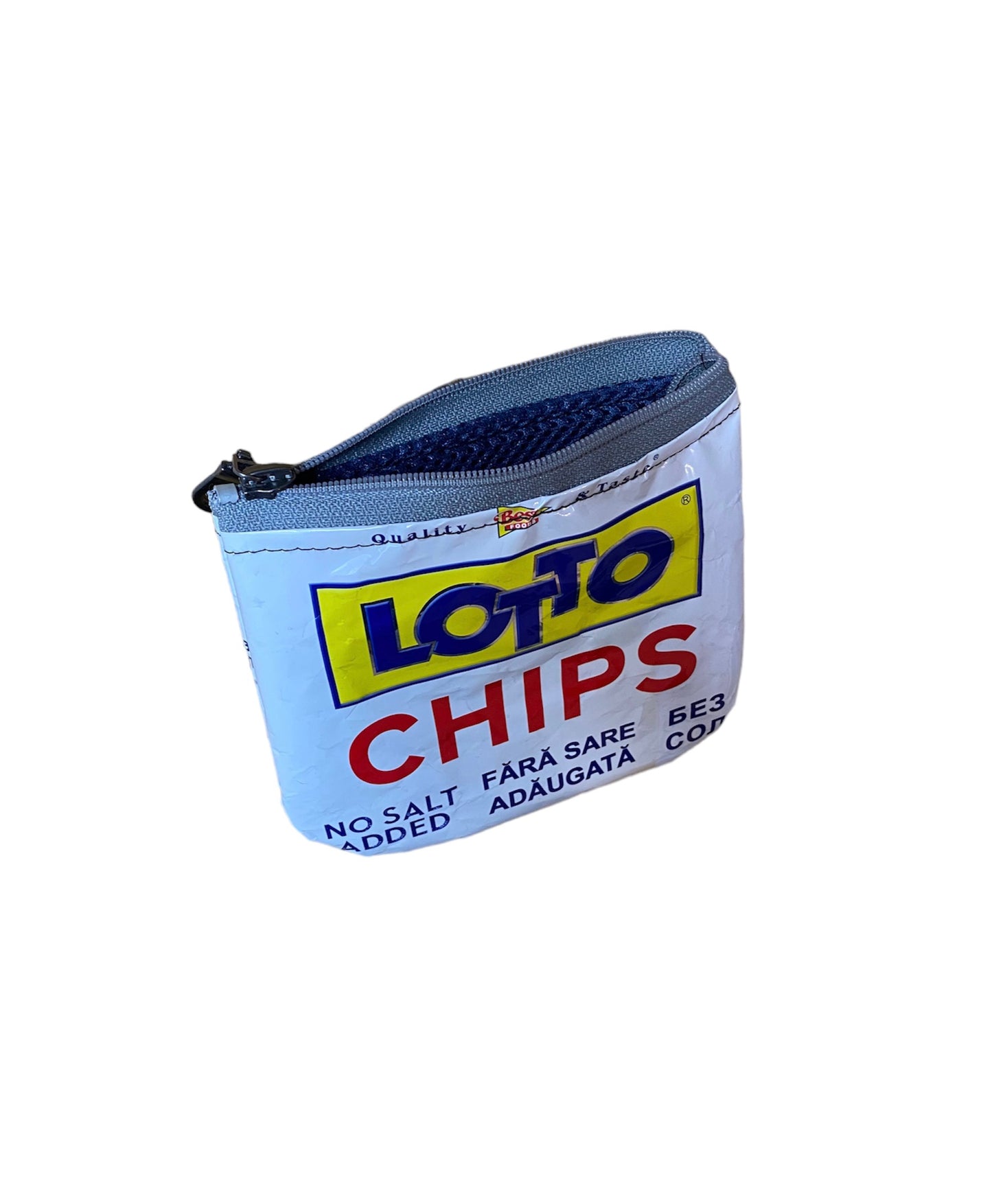 Lotto chips upcycled wallet