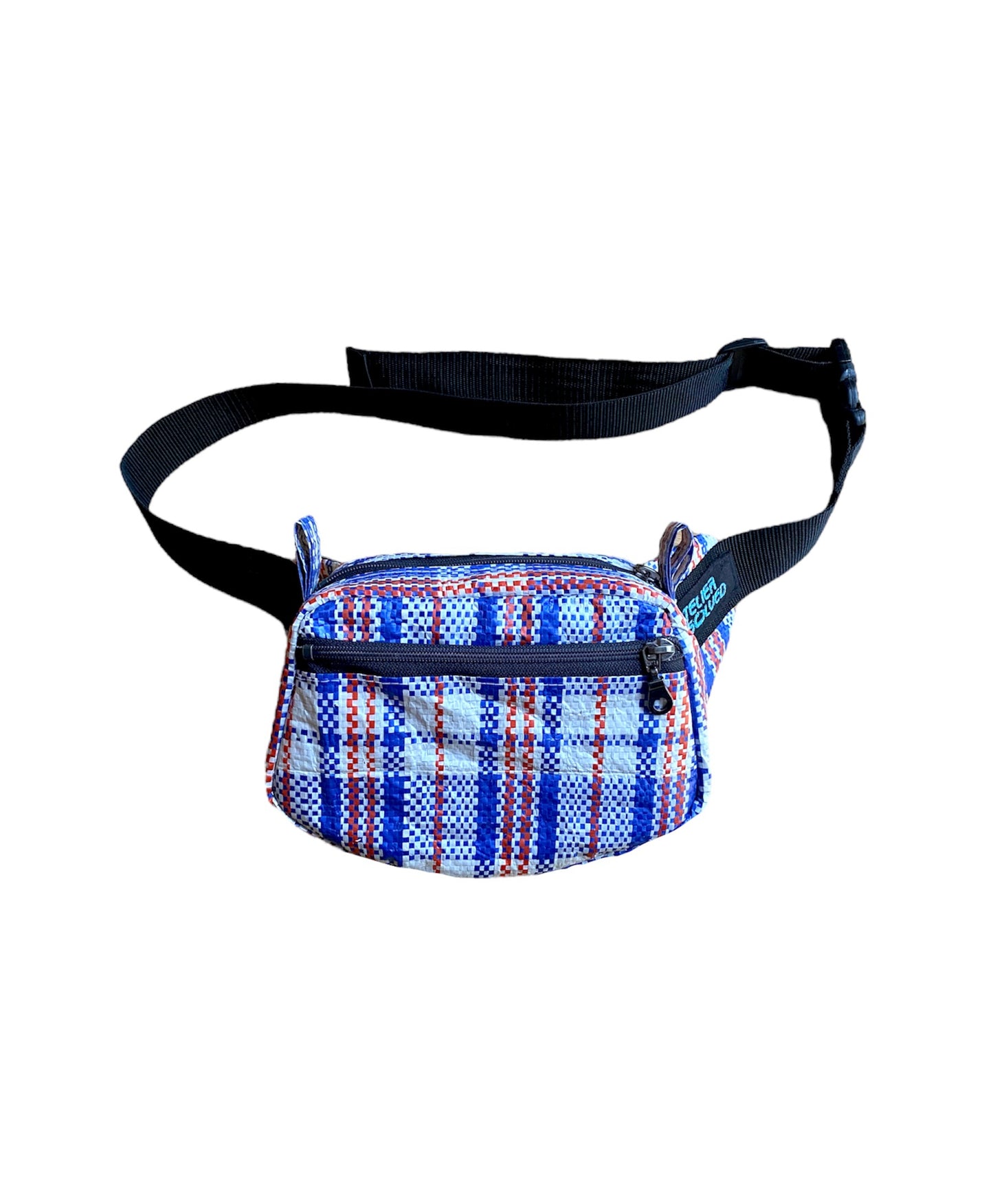 No.11 Blue Rafia Crossbody
