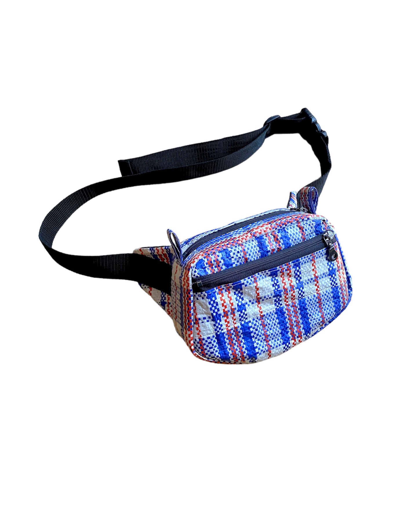 No.11 Blue Rafia Crossbody